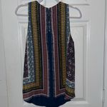 Fourteenth Place  Boho Aztec Sleeveless Top Blouse Size Large Photo 1