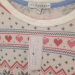 P.J. Salvage ππ Fair Isle Long Sleeve Pajama Top L Photo 5