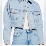 Topshop  Moto Cropped Denim Jacket Photo 0