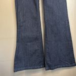 Pilcro and the Letterpress Pilcro Dark Blue Denim Jeans STET Flare Size 32 Tall Photo 2
