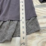 LOGO By Lori Goldstein  Stretch Tunic Blouse Size Medium Goblin Earthy Lace Photo 11