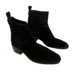 Sam Edelman Black Suede Chelsea Block Heel Ankle Boots Women's Size 6 Photo 0