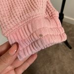 Better Together Pink Waffle Knit Cropped Hoodie Sweatshirt Long Sleeve Size M Photo 1