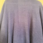 Free People NWOT  Caravan waffle knit cardigan kimono OS blue belted oversized Photo 6