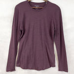 Segments Merino Wool Baselayer Top Womens L Lightweight Winter Outdoor Gorpcore Purple Size L Photo 0