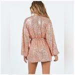 Princess Polly Dancing Queen Sequin Mini Dress Champagne Size 4 Photo 1