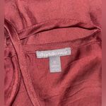 Charlotte Russe Maroon Flowy Ruffle Cross Back Tank Top Photo 6