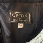 Vintage Cachet Barry Protas Black Velvet & Lace Long Formal Gown Dress Size 9/10 Photo 6