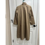 Made in Poland Beige Business Trench Coat, Full Pleat Front, Small Black Photo 4