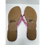 14th & Union  Womens Size 7.5 Pink Black Faux-leather Snake Embossed Flip-flop Sa Photo 7