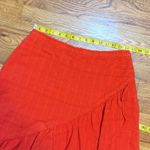 Love Whit Women’s Large Cotton Red Ruffle Skirt Lolita Vacation Colorful Twirl Photo 1