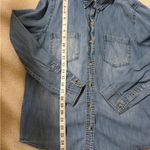 SO Vintage 100% cotton denim button down  shirt in L Photo 3