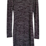 Wilfred Free Aritzia Long Sleeve Sweater Midi Dress Scoop Neck Purple Gray Small Photo 0