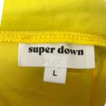 superdown Donnie Frill Mini Skirt in Yellow Revolve Tiered Womens Size Large L Photo 8