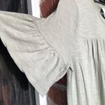 Industry  Green Tiered Short Sleeve Dress S Photo 3