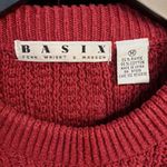 Fenn Wright Manson Basix Fenn‎ Wright Manson Red Knit Sweater Size Medium Photo 2