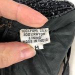 VTG Rina Z Beaded 100% Silk Formal Party Blouse M Black Size M Photo 15