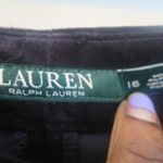 Lauren Ralph Lauren women's velvety dress pants slacks casual in black size 16. Photo 8