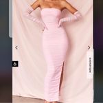 House Of CB Sofia Fairy Pink Mesh Maxi Dress Small NWT Photo 4