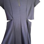 Amanda Uprichard Navy Side Cutout Ponti Knit Dress Photo 6