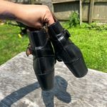 Louise et Cie  Zalia Ankle Boot Heel Zip Women's Black‎ Boot 9 Leather Short Photo 2