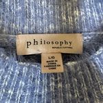 Philosophy  Republic Super Soft Lavender Puff Pullover Sweater, Juniors size L Photo 3