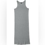 Allbirds  The Ribbed Maxi Fall Dress Racerback Active Stretch Wool Blend S Gray Photo 5