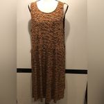 Old Navy Brown Black Knit Sleeveless Fit Flare Dress Size XL Photo 2