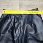 Nordstrom Brass Plum Skirt   Black Genuine Leather womans‎ Sz 3 Photo 2