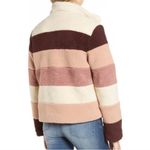 BP . Stripe Faux Shearling Jacket Photo 2