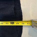 Vince Black Linen V Neck Mesh Knit Sweater Top Long Sleeves Women's XS Photo 9