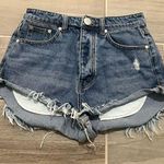 Honeybum  cheeky cut off denim jean shorts size small button fly Photo 0