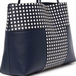 Tory Burch Authentic  T-Block leather Tote/lg zip wristlet Photo 2