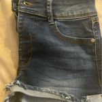 REWASH High waisted, stretchy, distressed denim shortsS Photo 1