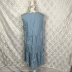 Harper  Denim Chambray Tiered Sleeveless Babydoll Dress Jumper‎ Size M NWT Photo 8