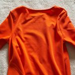 Boutique Bright orange Long Sleeve high low top Photo 4
