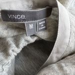Vince  Womens Linen Henley Shirt Dress Gray Roll Tab Sleeve Drawstring Size‎ Med Photo 7
