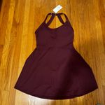 Halara  Sports Tank Top Athletic Dress Maroon Large NWT Photo 1