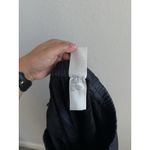 Susan Graver  Women's Faux Leather Wide-Leg Crop Pants Dark Navy Size 1X Stretch Photo 7