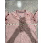 Sigrid Olsen Pink Linen Blend Button Down Shirt Women's Medium Long Sleeve Photo 4