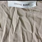 ANINE BING  Draped Top Metallic Rose size XS Tank Sleeveless‎ Chic Beige Glitter Photo 7