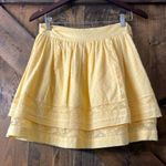 Joie NWT SAMPLE  Rare Yellow Lace & Polka dotted Amerie Mini Skirt Photo 1