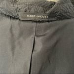 Marc Jacobs  Black Textured Silk Blend Coat Snap Front Long Jacket Small Photo 5