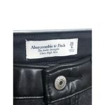 Abercrombie & Fitch Abercrombie Ultra High Rise Ankle Straight Jeans Womens 28/6 Pleather Denim NWT Photo 4