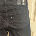 Levi's 724 High Rise Straight Crop in Black Pixel Photo 7