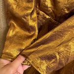 & Other Stories & Other Stories Metallic Shiny Satin Bronze Gold Mini Dress Size 2 NWT Photo 7