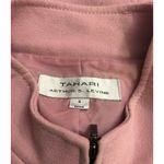 Tahari  Arthur Levine Pink Zip Jacket 4 Corporate Siren Classic Preppy Minimalist Photo 7