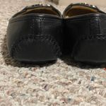 Michael Kors Leather Fulton Moc Flat Black Silver Hardware- Size 7 Photo 6