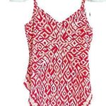 Inc International Concepts scarf border tank top Red Size 4 Photo 0