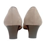 Salvatore Ferragamo  GRAY SHOES SZ 8.5 A2 Women's Gold Accent Black Trim Office Photo 10